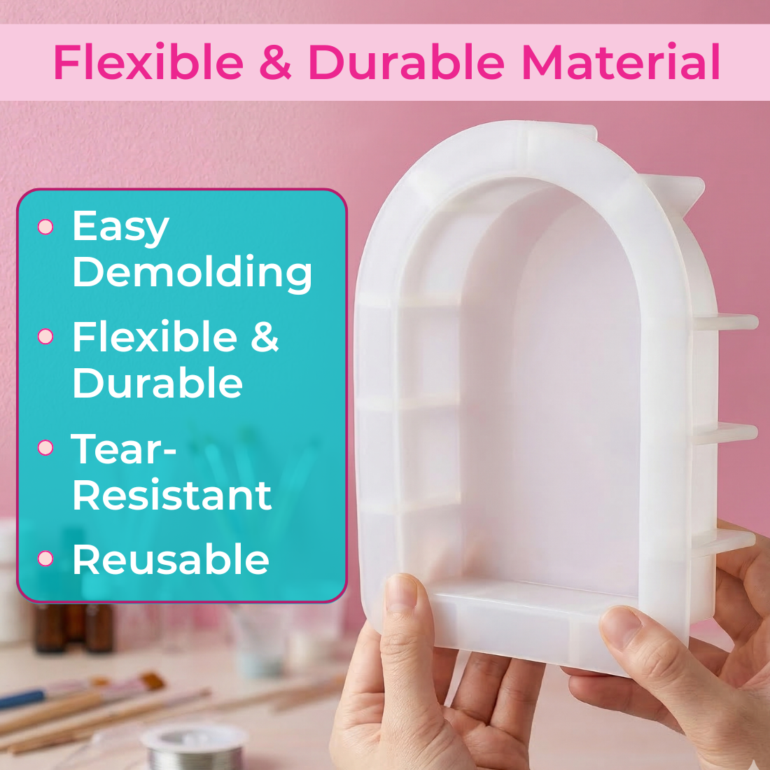 Resin Art Mould Deep Oval For Keepsake