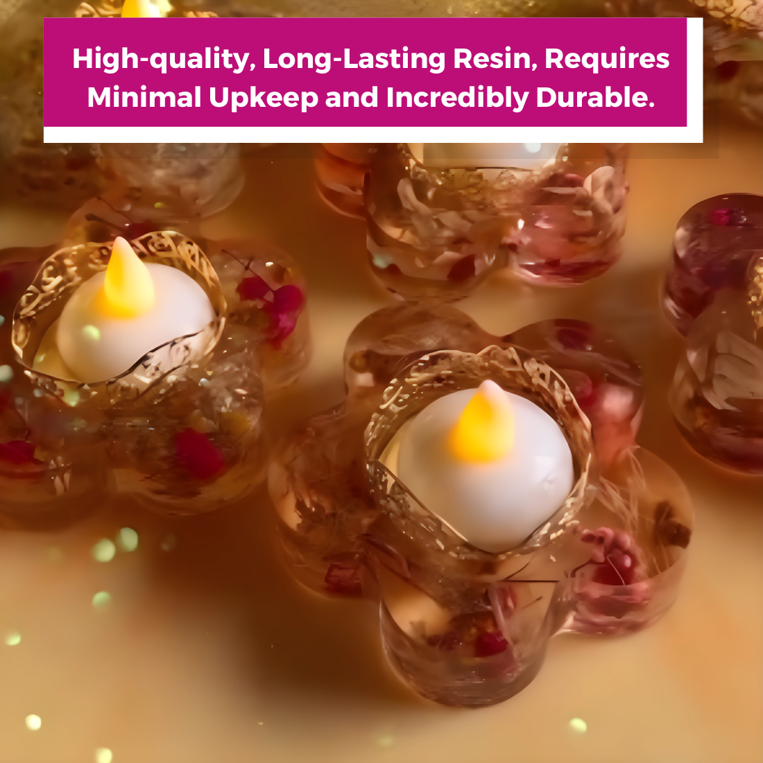 Resin Art Tea Light Holder Kit
