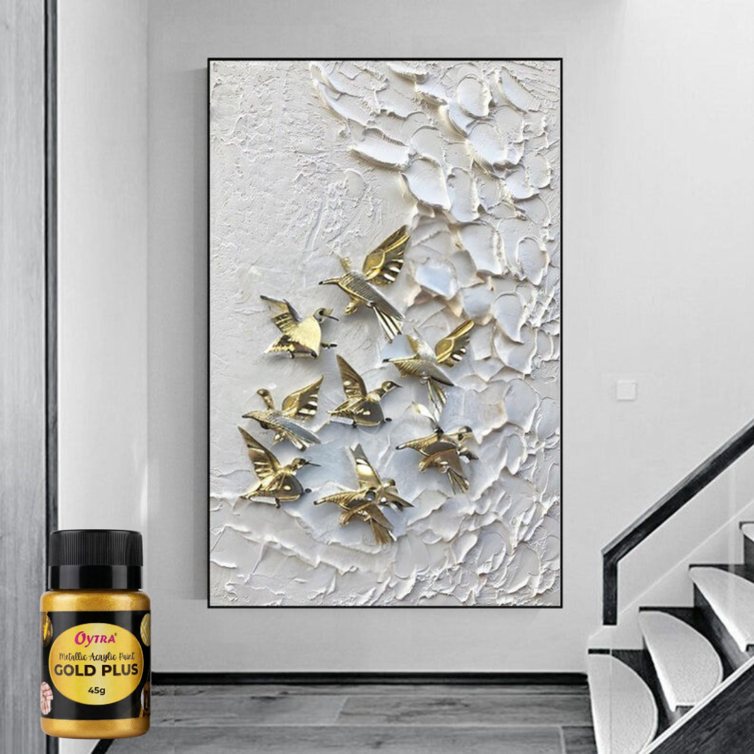 45 Grams Metallic Acrylic Paint (Gold)