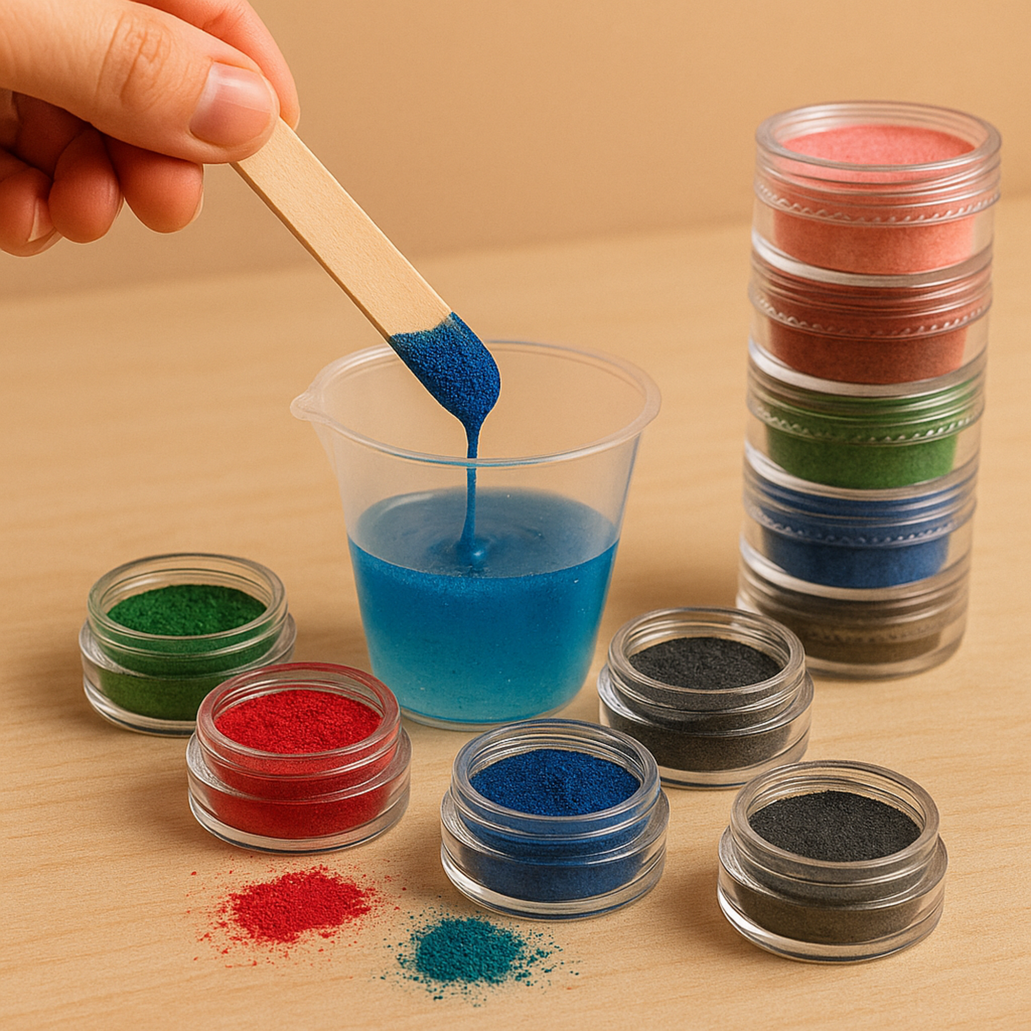 6 Color Mica Powder Set for Resin Art