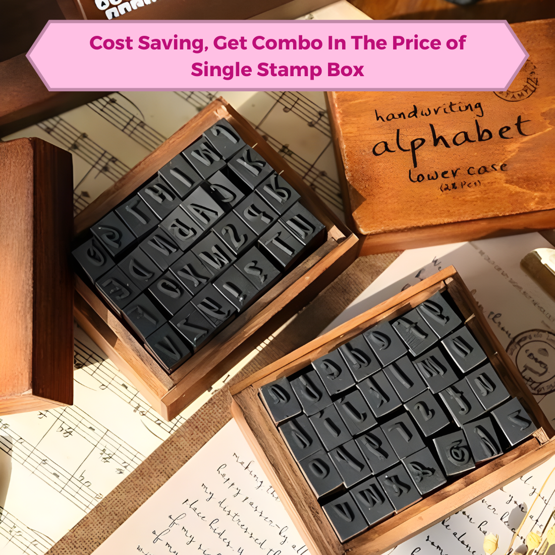 Small Letter Alphabet Stamps at Rs 399.00, Wooden Stamp