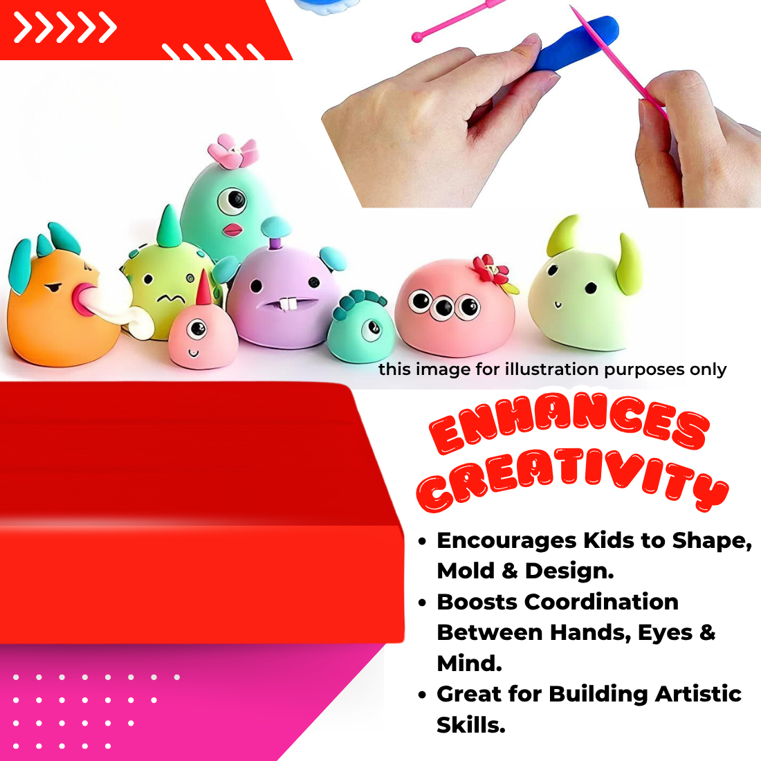 500g Polymer Clay SIGNATURE Series (27 Red)