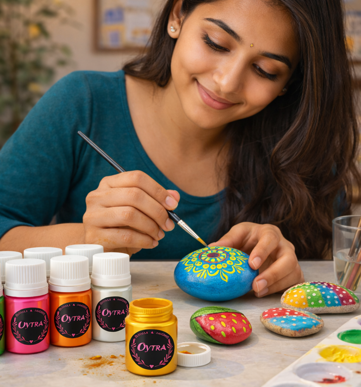 Oytra Pearl Metallic Acrylic Paint Set 10 Colors