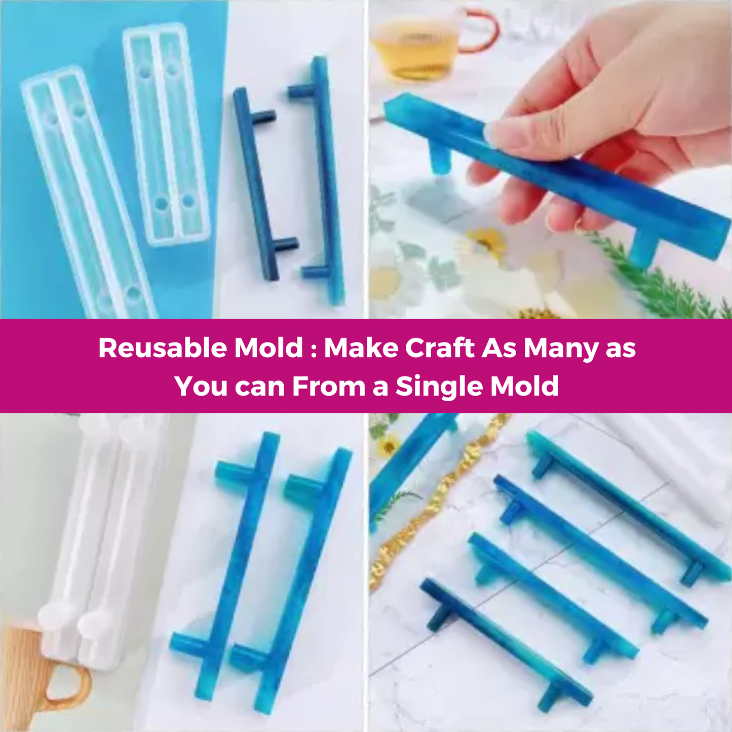 Straight Handle Premium Silicon Resin Mould