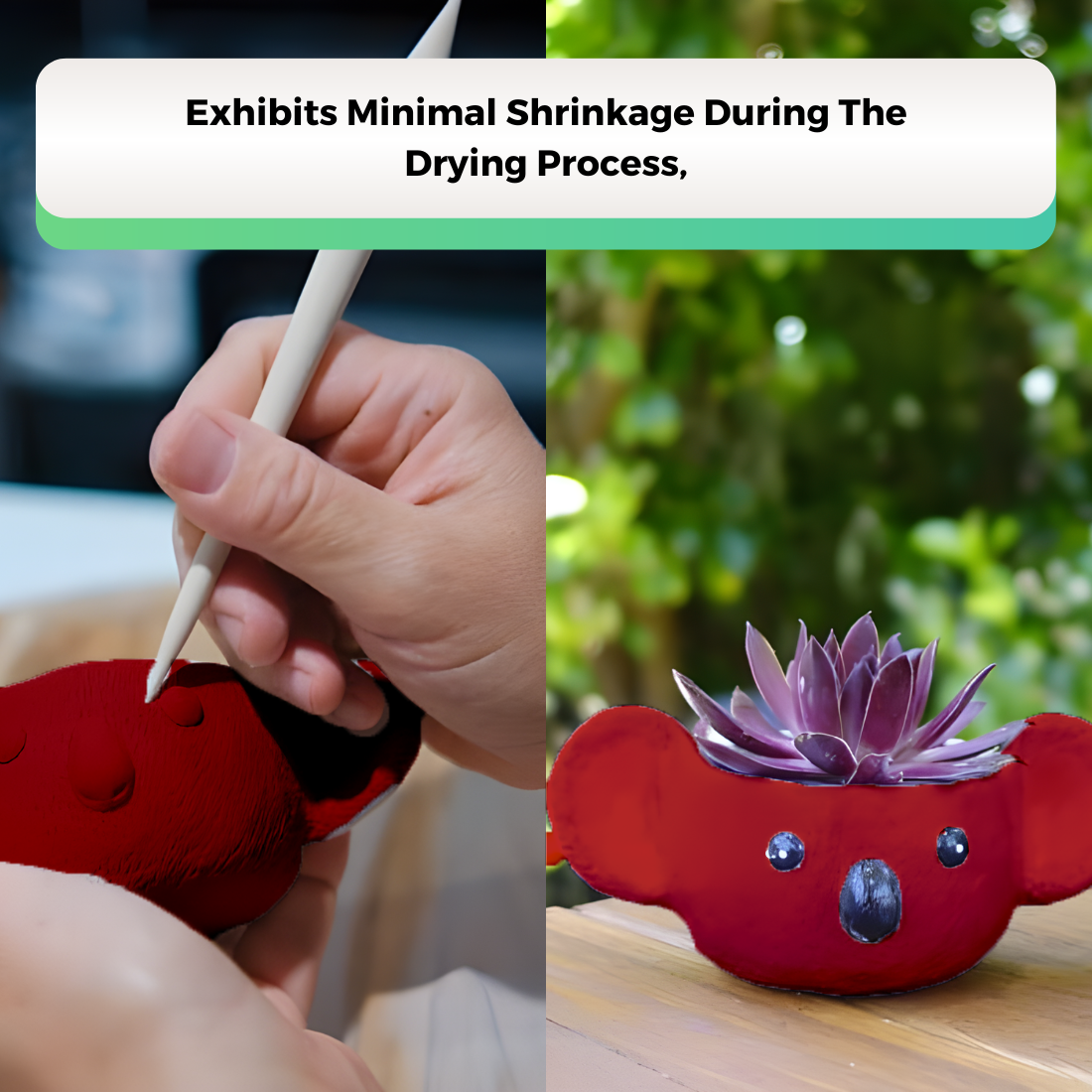 750 Grams Brown Air Dry Clay