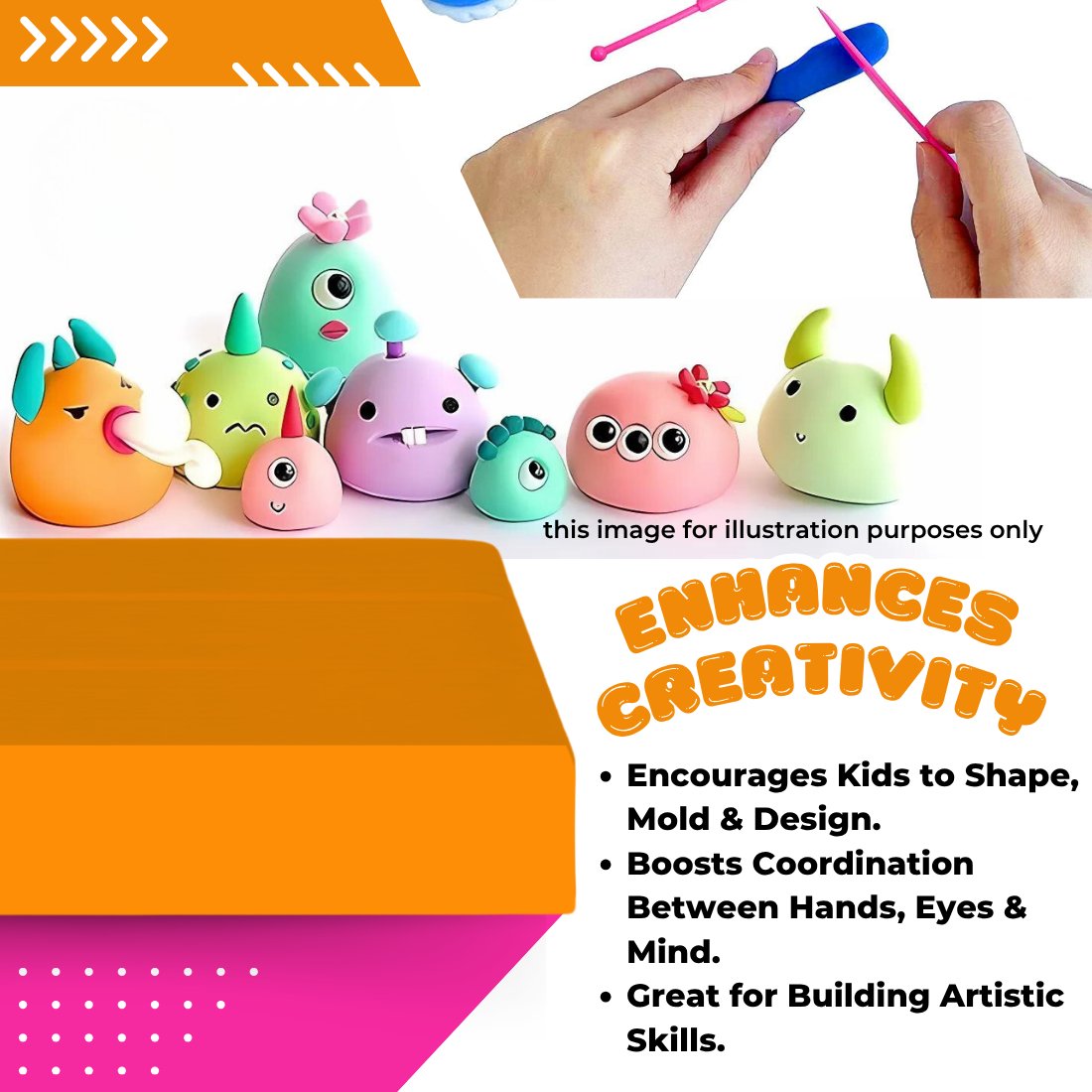 500g Polymer Clay SIGNATURE Series (45 Tiger Orange)