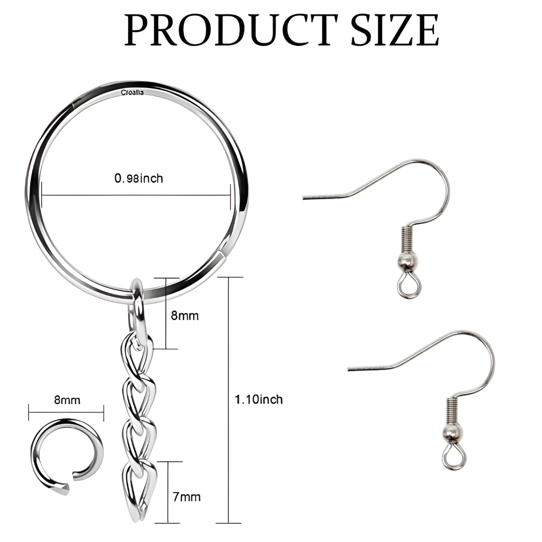 Resin Liquid Art Keychain & Earrings Making Kit