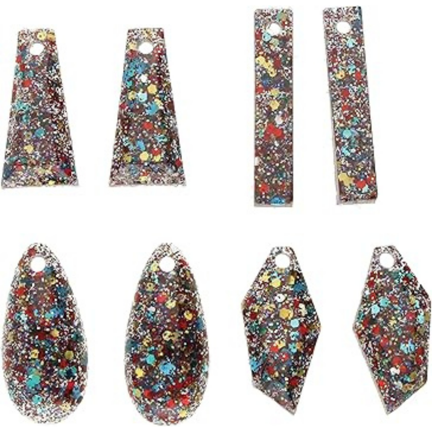 8 Cavity Earring Silicone Resin Mould