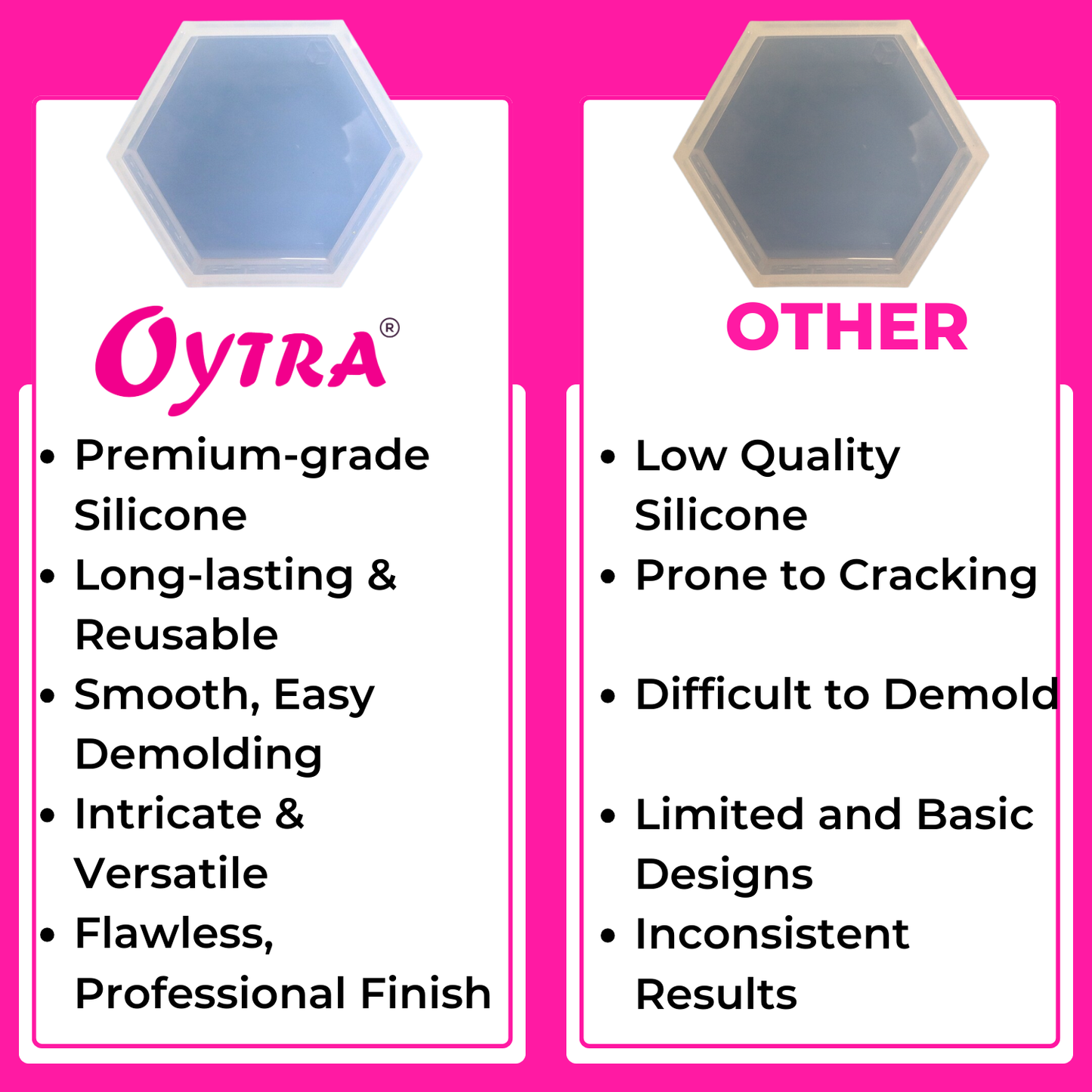 Hexagon Shape 8 Inch Wedding Resin Art Mould