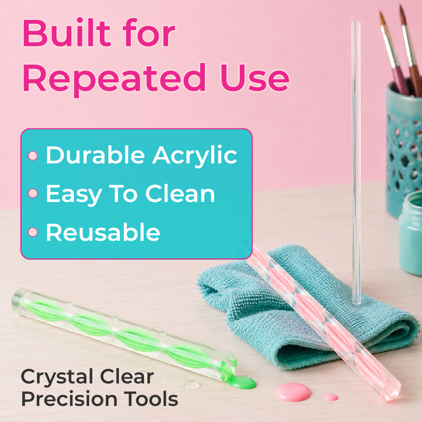 Mandala Acrylic Rod Dotting Set 8 Piece
