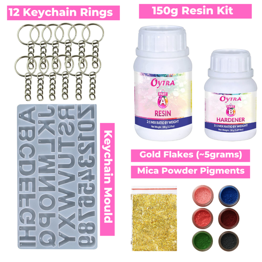 Resin Art Keychain Making Kit