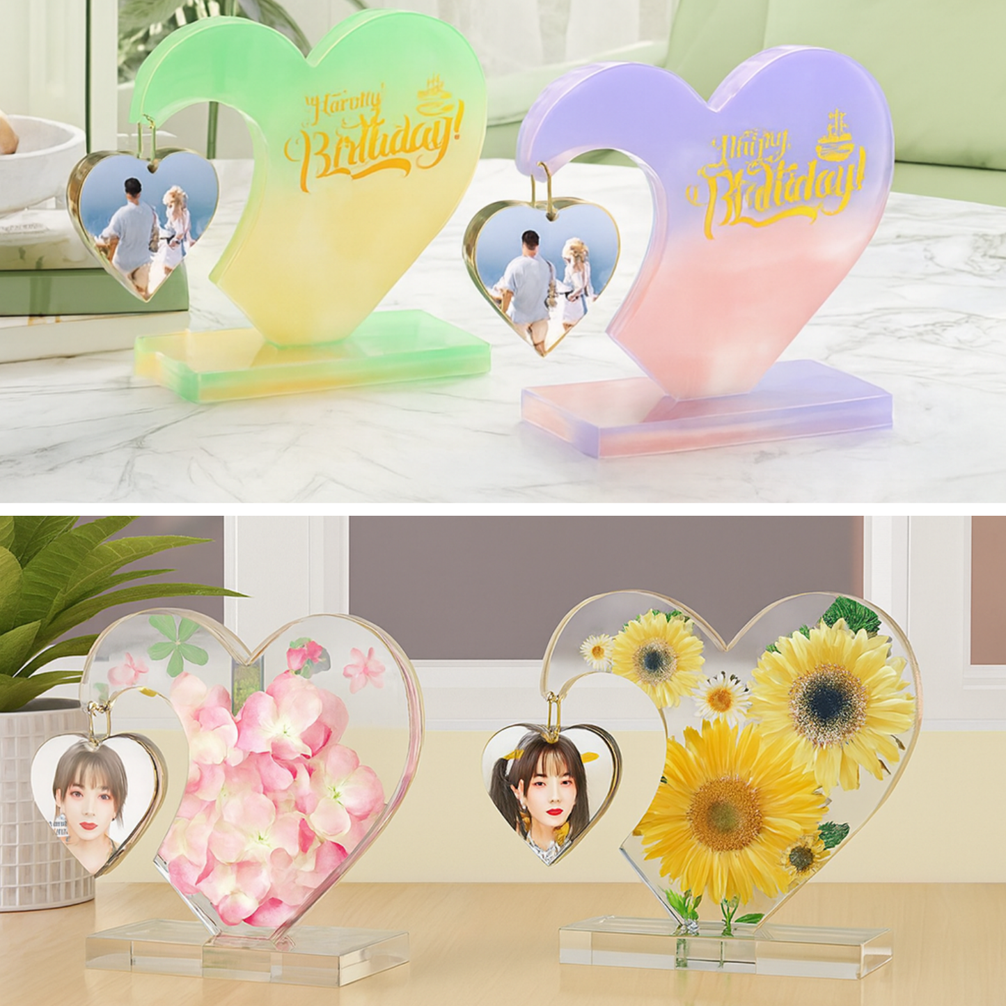 Hanging Heart Photo Frame Resin Mould