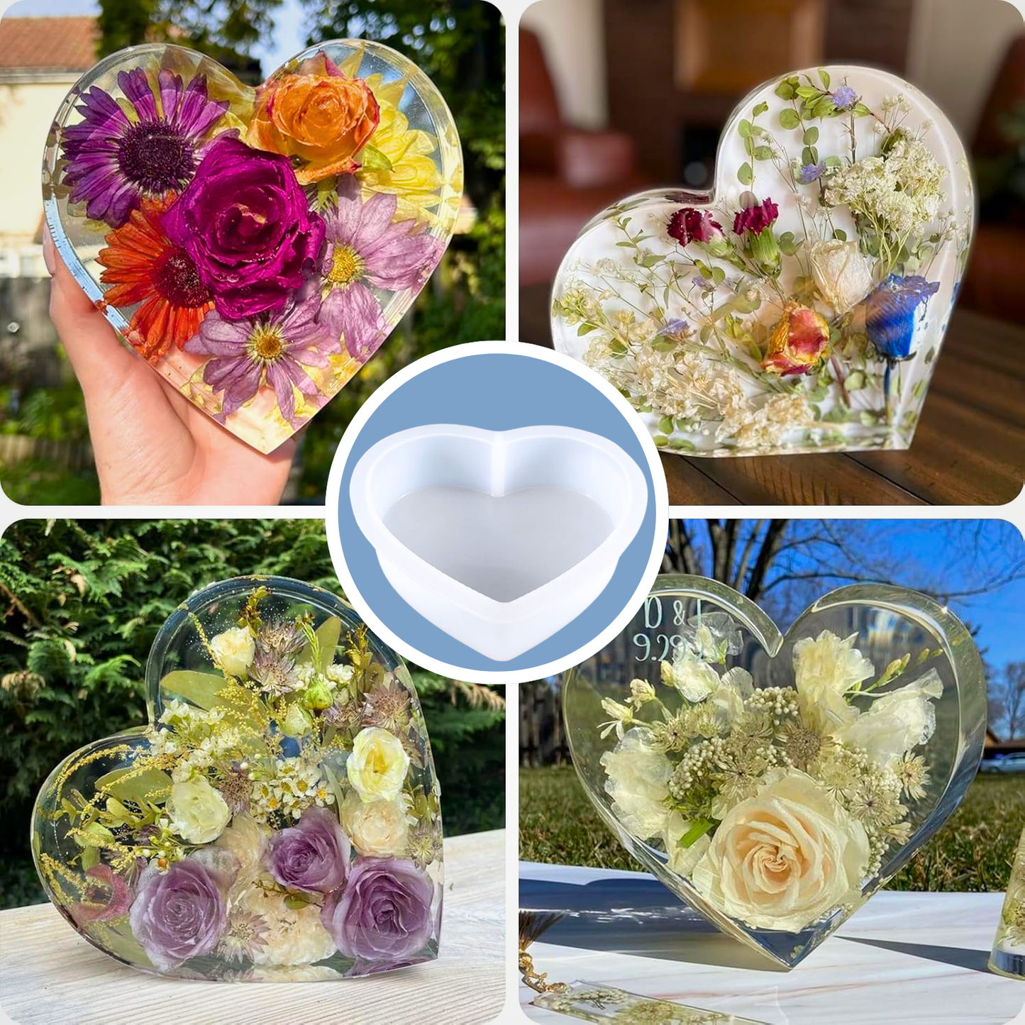 Wedding Heart Resin Mould