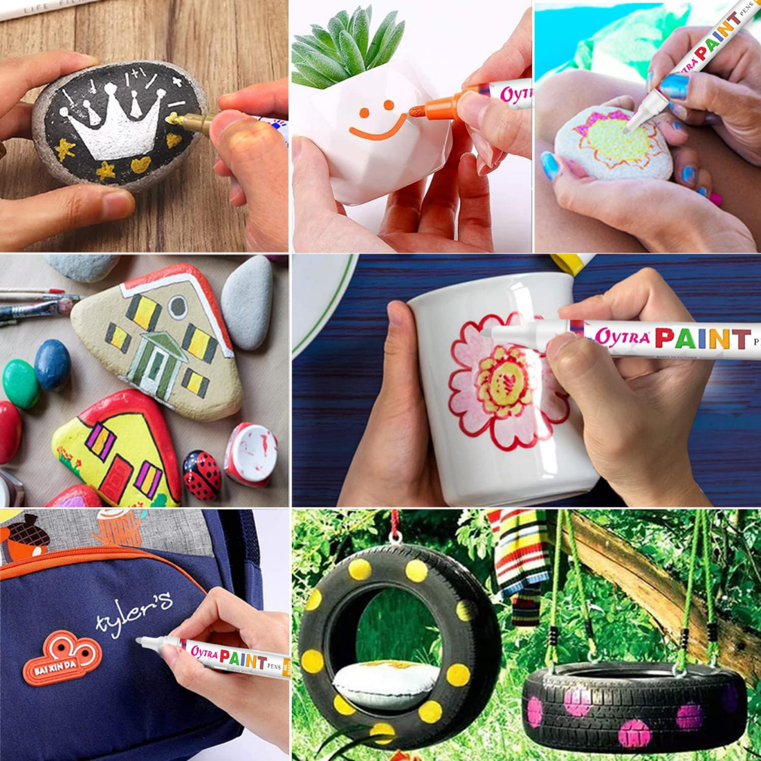 Paint Permanent Marker Pen Set of 3