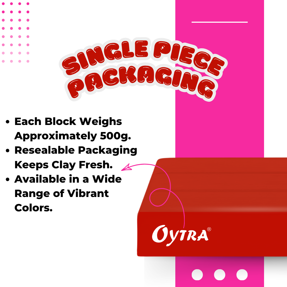 500g Polymer Clay SIGNATURE Series (03 Scarlet Red)