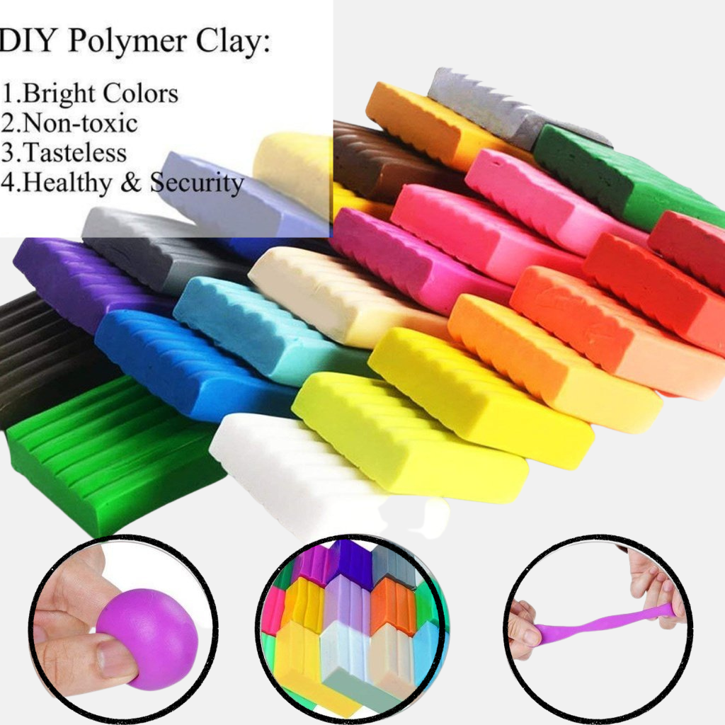 The Clay Studio Oven Bake Polymer Clay Set Assorted Colours 12 x 20g B –  The Young Explorers