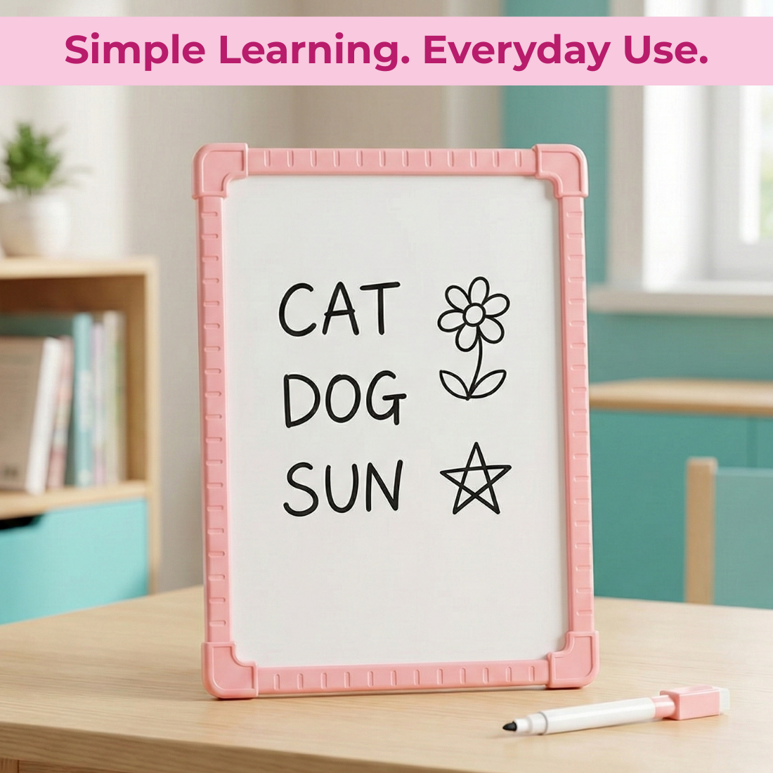 Magnetic Whiteboard With Marker