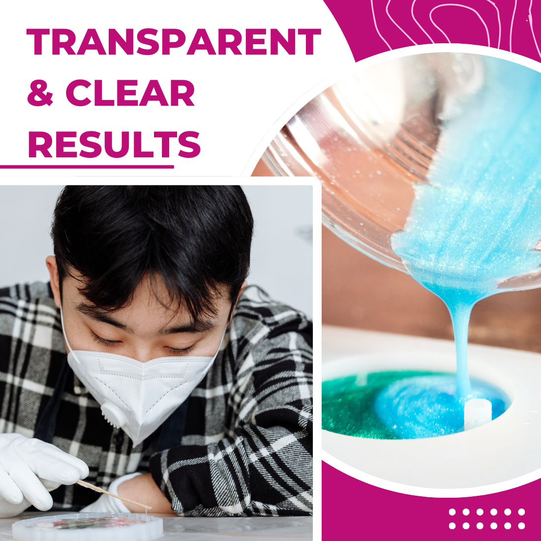 5 x 300 Grams 2:1 Art Resin Kit