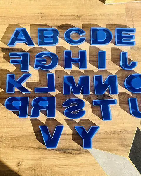 Alphabet 6 Inch Mould 22 Piece Resin Mould