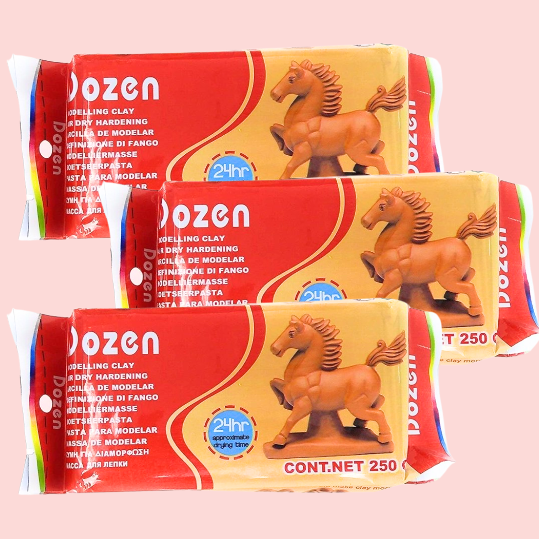 750 Grams Brown Air Dry Clay