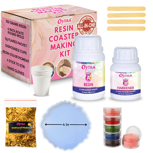 Resin Art Agate Coaster Making Kit