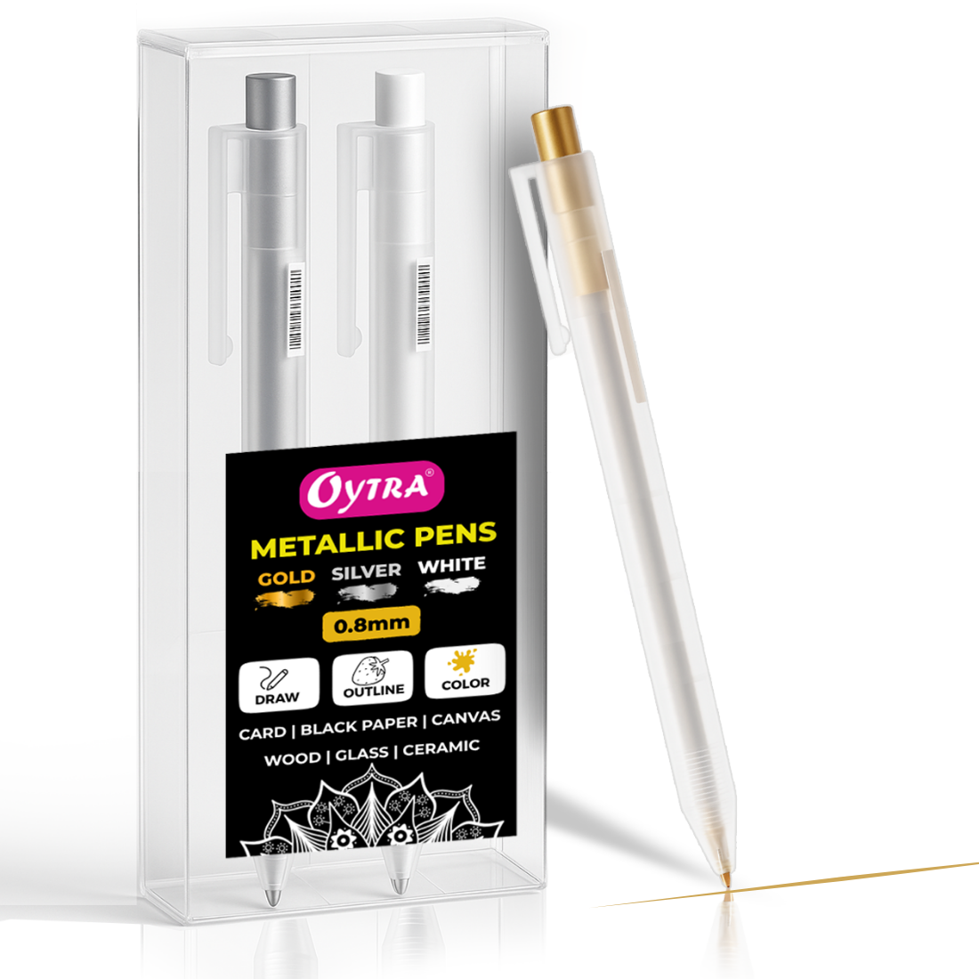 Gel Ink Fine Tip Pen Set of 3 Colors