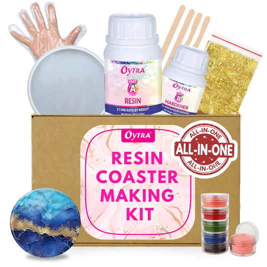 Resin Art Round Coaster Making Kit