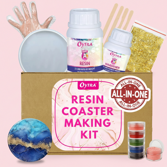 Resin Art Round Coaster Making Kit