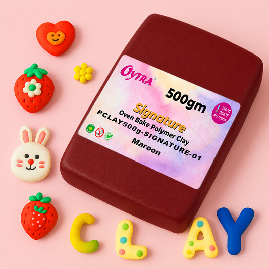 500g Polymer Clay SIGNATURE Series (01 Maroon Red)