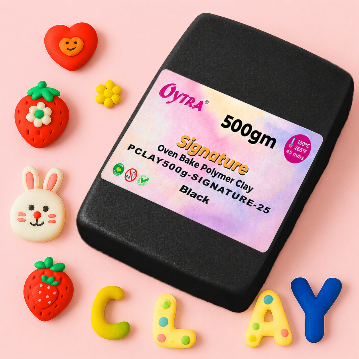 500g Polymer Clay SIGNATURE Series (25 Black)