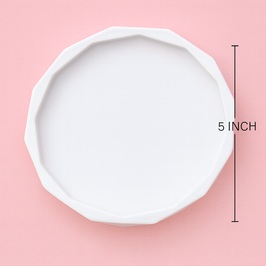 Diamond Round Coaster Silicone Mould