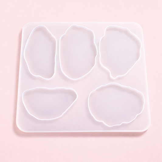 5 Cavity Resin Coaster Silicone Moulds