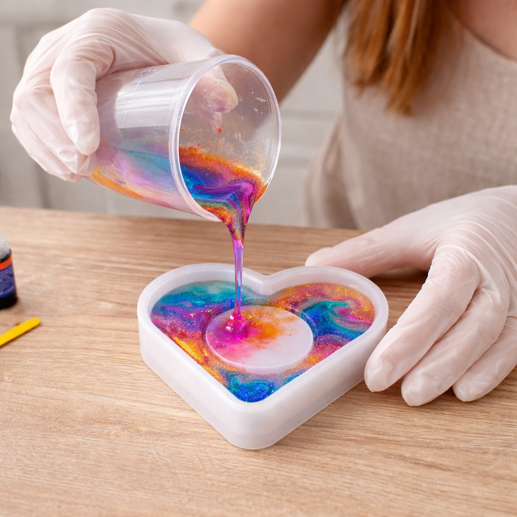 Heart Shape T Light Candle Mould