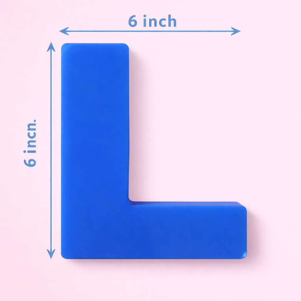 26 Piece 6-Inch Alphabet & Symbol Resin Mould Set