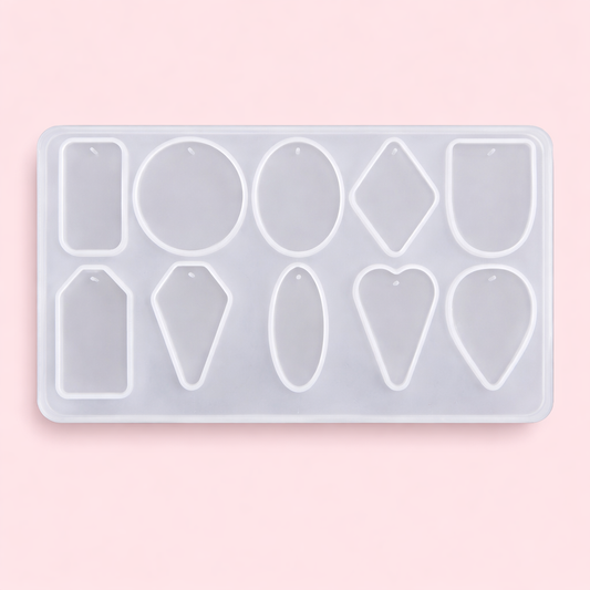 10 Cavity Resin Pendant Silicone Mould