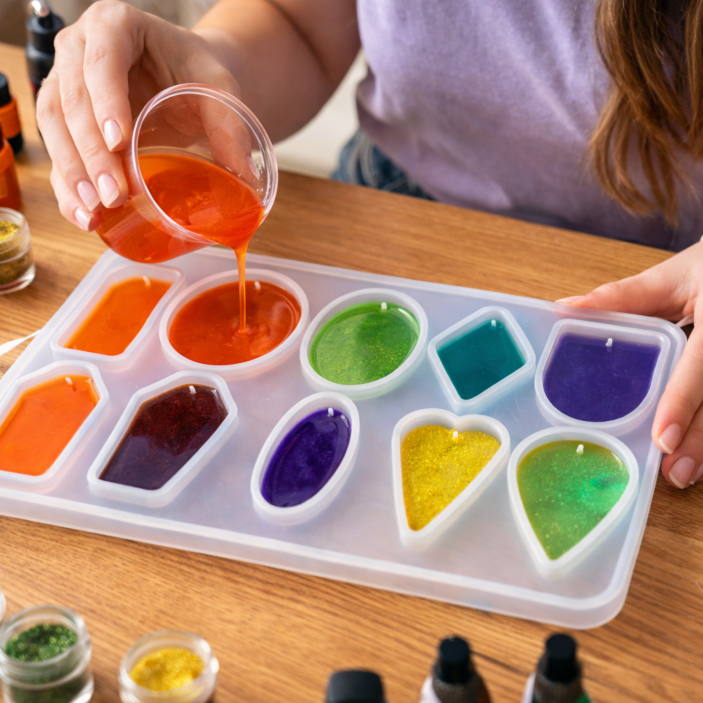 10 Cavity Resin Pendant Silicone Mould