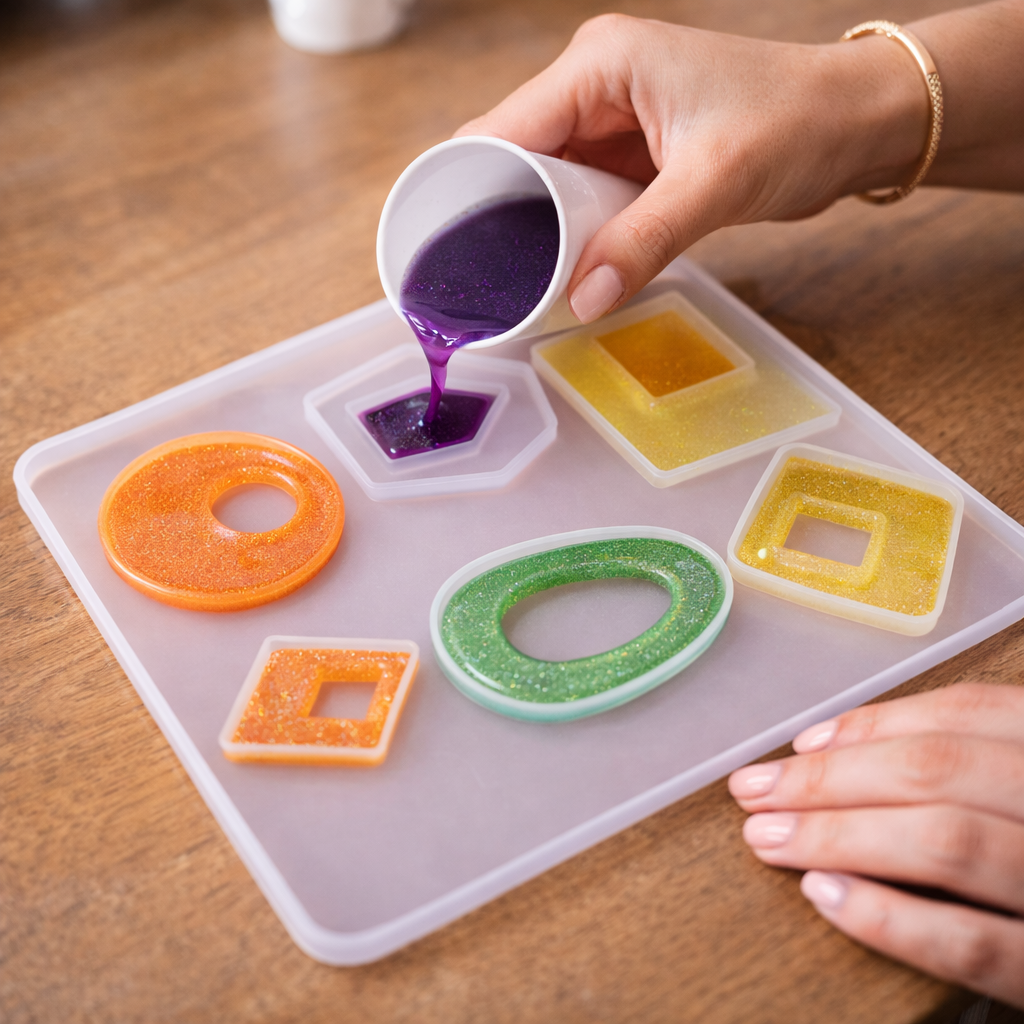 DIY Resin Earring Jewelry Silicone Mould