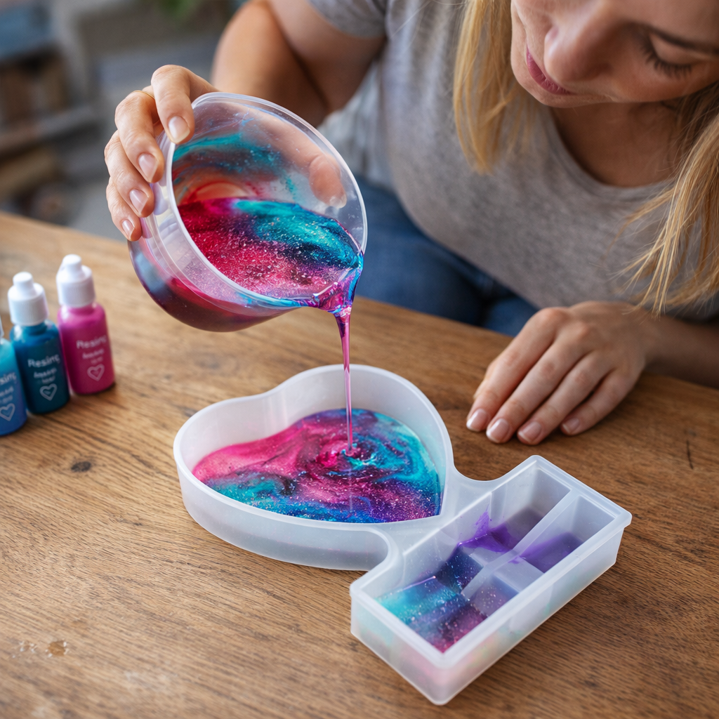 Heart with Frame Silicone Mould