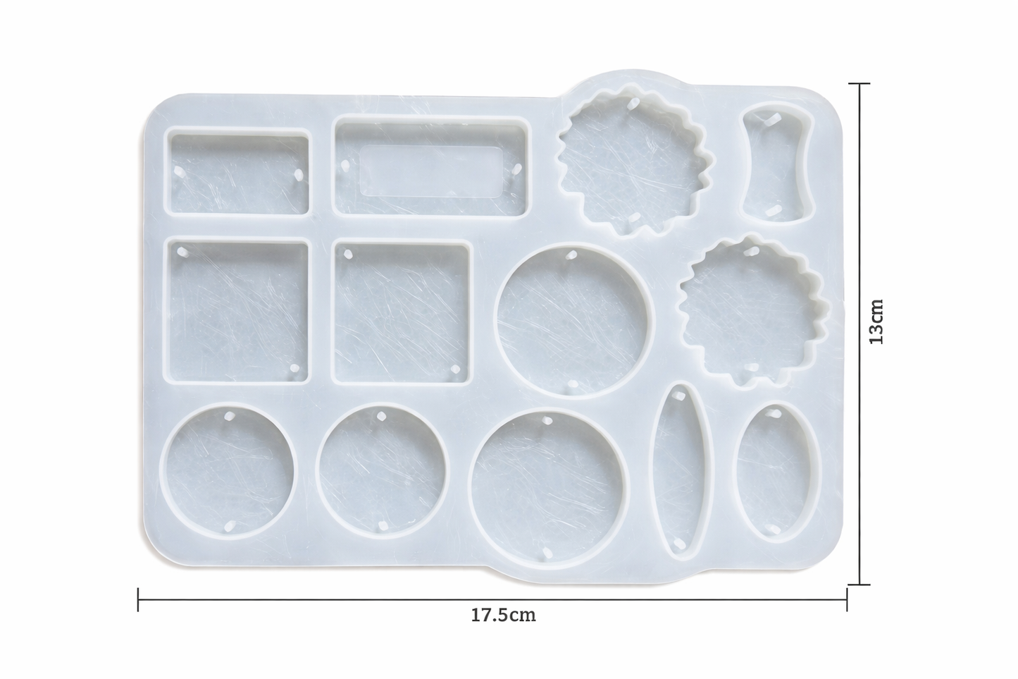 13 Cavity Silicone Rakhi Mould for Resin Art