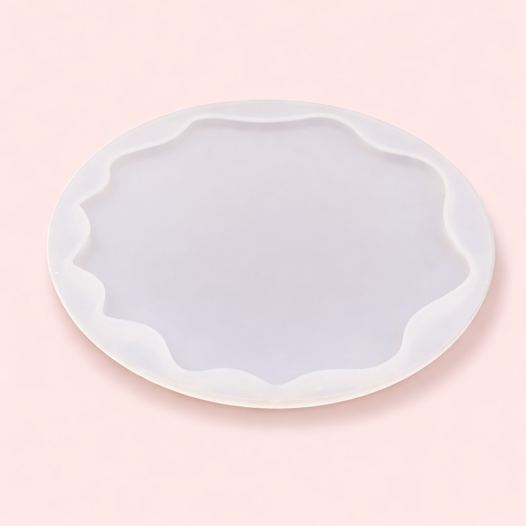 Resin Agate Oval Coaster Silicone Mould 5 Inch