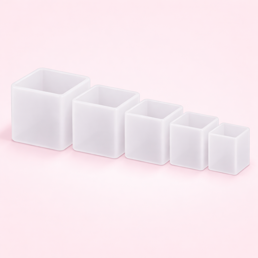 5pcs Cube Silicone Mould Set