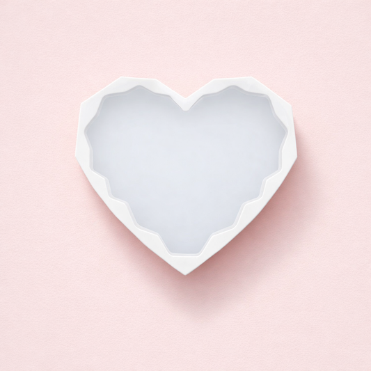 3 Inch Diamond Heart Silicone Mould