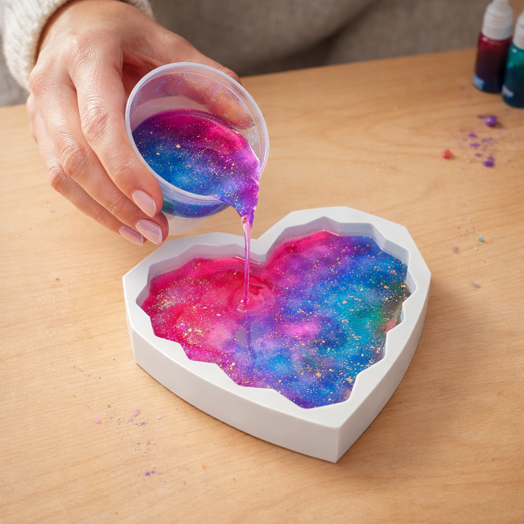 3 Inch Diamond Heart Silicone Mould