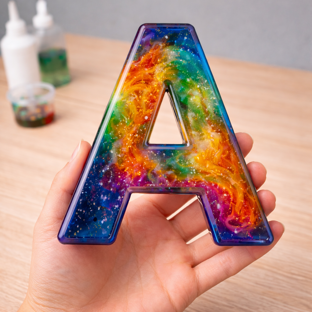 Alphabet 6 Inch Mould 22 Piece Resin Mould