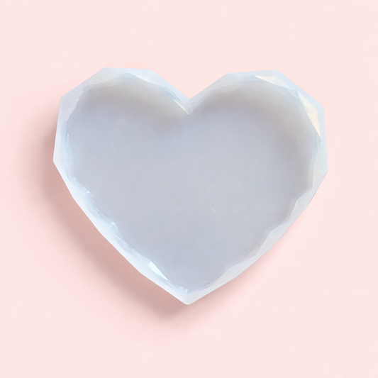 5 Inch Diamond Heart Resin Mould
