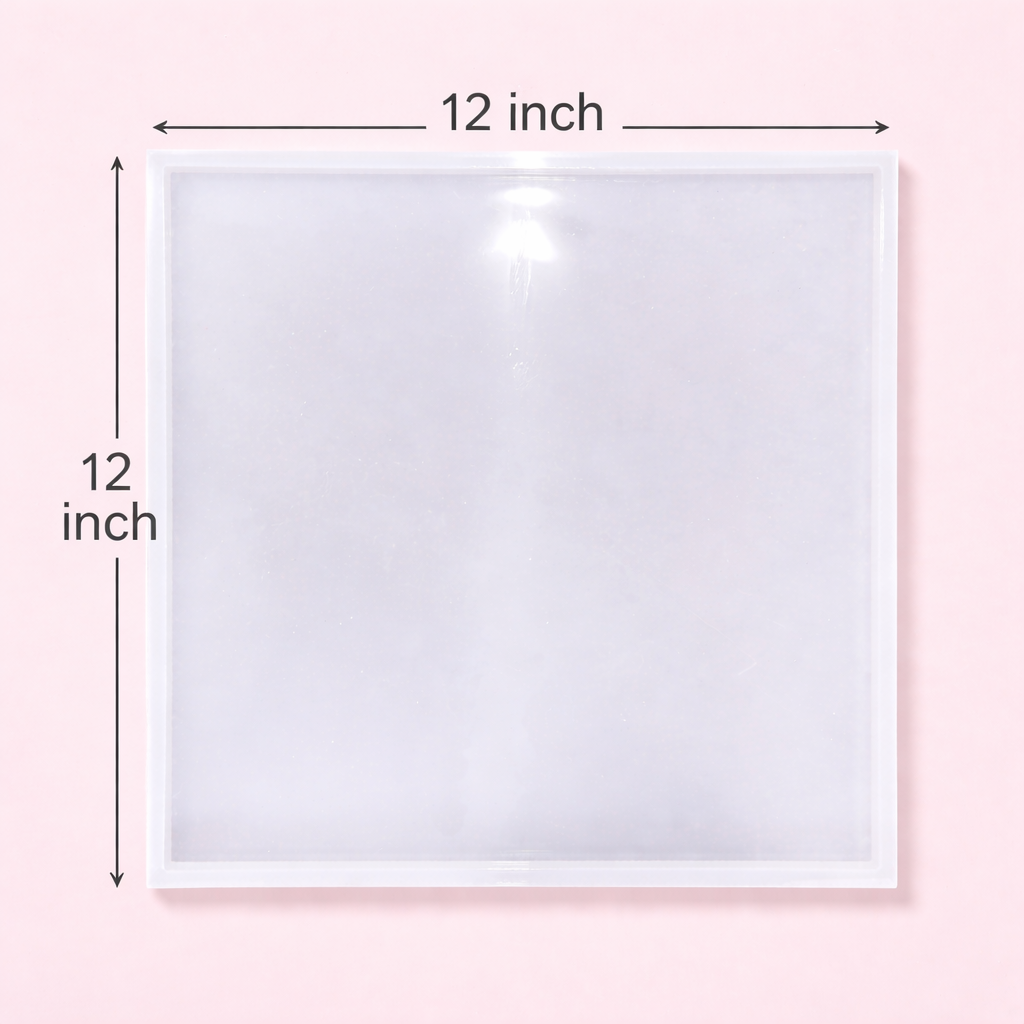12 Inch Plain Square Resin Mould
