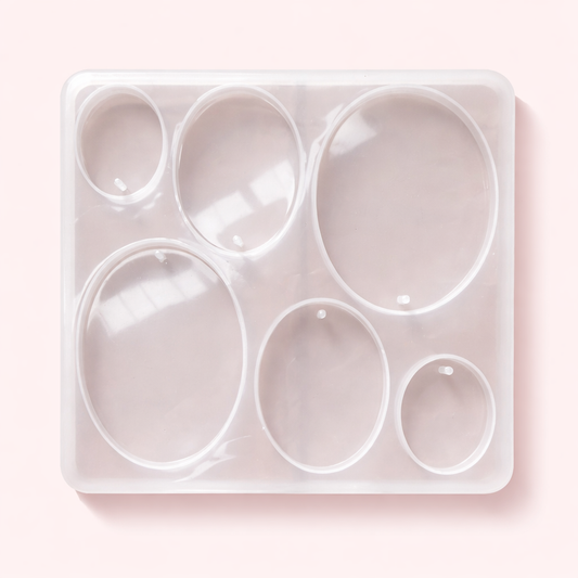 6 Cavity Oval Shape Resin Mould