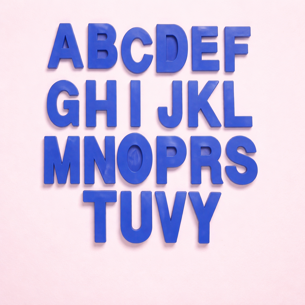 Alphabet 6 Inch Mould 22 Piece Resin Mould