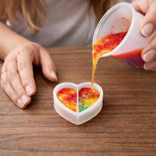 Heart Pendant Silicone Mould for Resin Jewelry Making