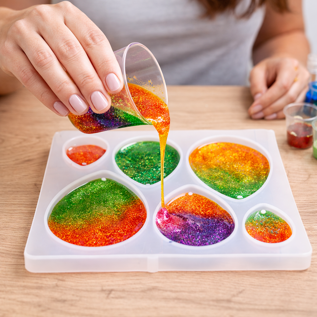 6 Cavity Drop Shape Resin Mould